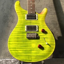 Paul Reed Smith PRS SE Custom24 -Eriza Verde-, a slightly yellowish guitar, #CTI