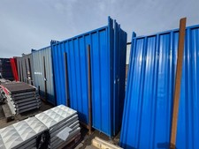 Used Temporary Steel Hoarding Fence Panel - (H)2.4 x (W)2.1m - Assorted Colours