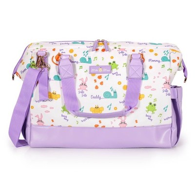 Milk&Moo Diaper Tote Bag, Large, Waterproof Diaper Bag, With Insulated Bottle Po