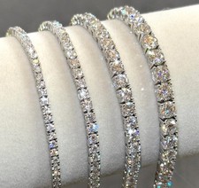 VVS1 Certified Moissanite Tennis Bracelet - 9...