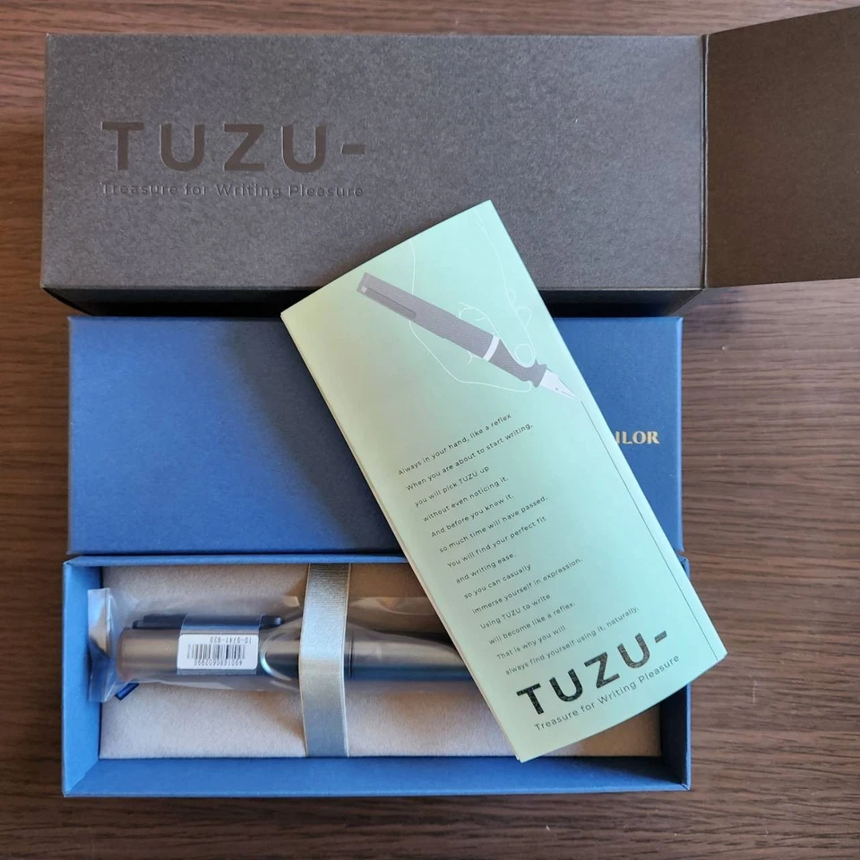 NUEVA Pluma Estilográfica Sailor TUZU AJUST Gunmetal o Metal Azul u Dorado Lujo Japón Foto 4 de 4