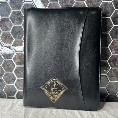 Delta Phi Beta 1998 Atlanta Black Leather Binder Planner Vintage 