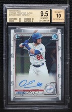 2020 Bowman Chrome Prospects Omar Estevez #CPA-OE BGS 9.5 GEM MINT Auto 06z2
