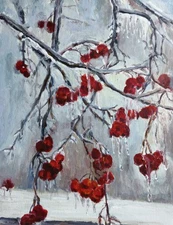 Winter Jewelry_original painting signed by artist