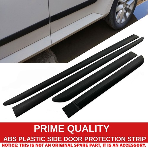 Car Side Door Protector Strip Mouldings For Peugeot 206 Van-Trim Body Kit Black