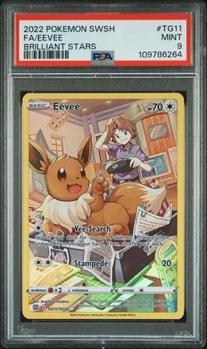 Eevee TG11/TG30 Swsh09: Brilliant Stars Trainer Gallery Holo
