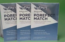 SpaLife POREFECT MATCH 3 Nose Strips  24 Pimple Patches Ea Box  3 Packs