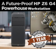 HP Z6 G4 Workstation 18Core GOLD 6154 3.00GHz Threads 36 Max Turbo 3.70Ghz 256GB