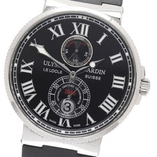 Orologio Uomo Automatico Ulysse Nardin Maxi Marine 263-67 Data Quadrante Nero_945933