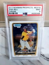 2012 Bowman Prospects Chrome Josh Bell #BCP79 Pirates PSA 9 Mint ROOKIE Card