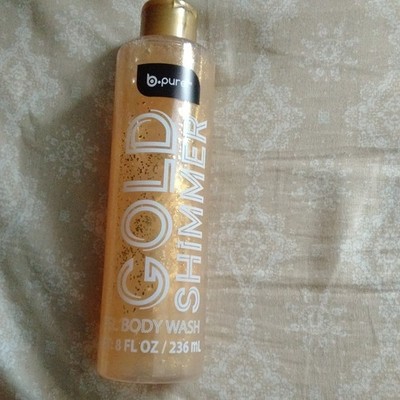 b.pure Gold Shimmer Vanilla Scent Body Wash, Unisex, 8 fl oz / 236 mL