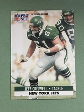 Jeff Criswell 1991 Pro Set New York Jets #245 BB883