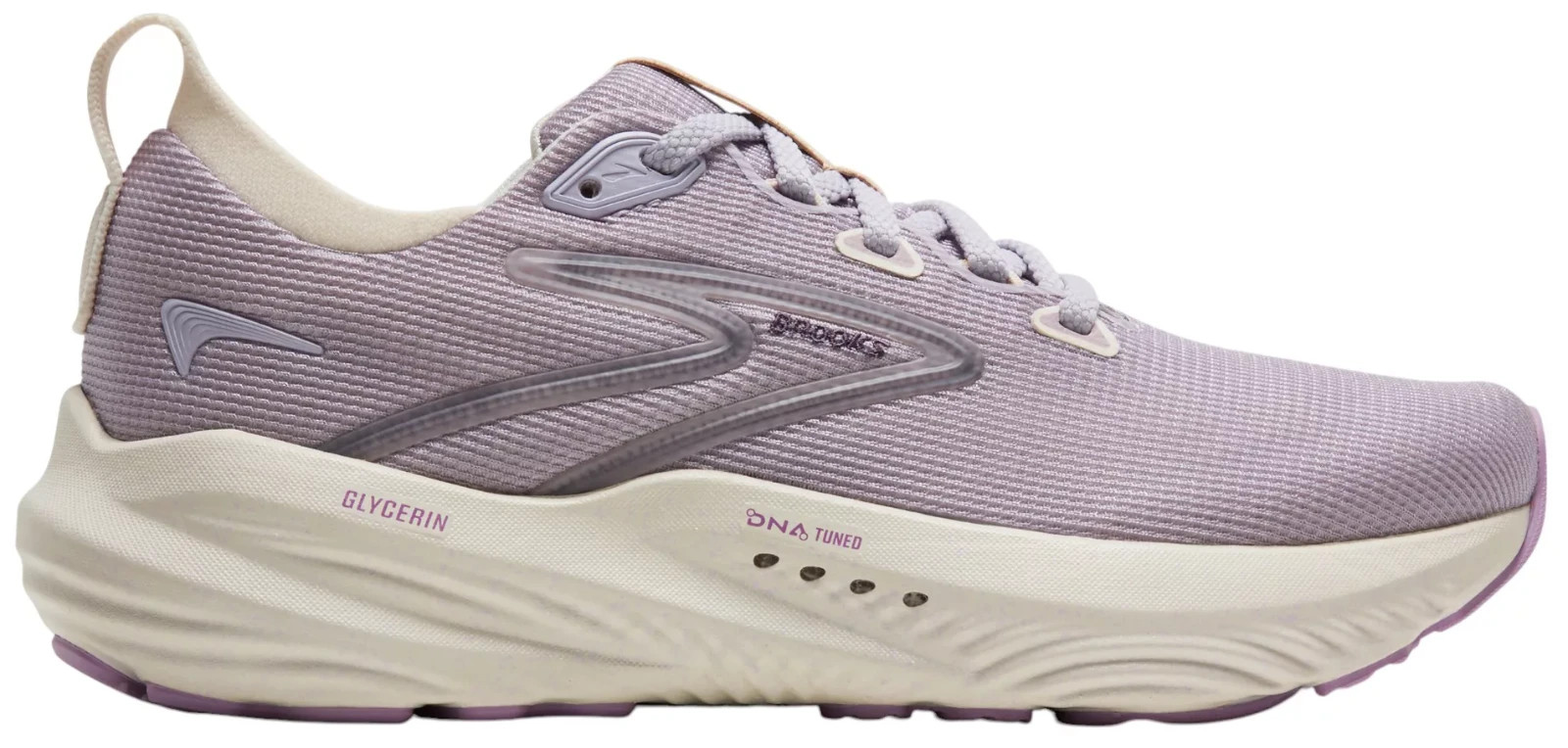 FULL SIZE Brooks Women's Glycerin 22 Running Shoes Purple/White/Purple Medium/B