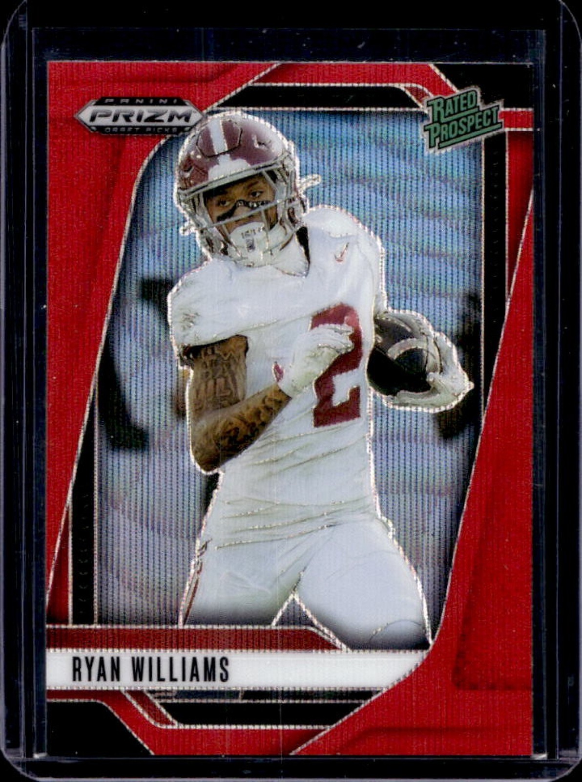 2025 Prizm Draft Picks Ryan Williams Rated Prospect Ruby Wave #151 Crimson Tide