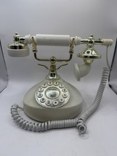 Vintage Radio Shack Telephone Model 43-370 Push Button Ivory untested