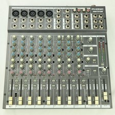 Phonic MM1705 Mixer 8 Canali Design Compatto con Alimentatore DJ Studio Mixing