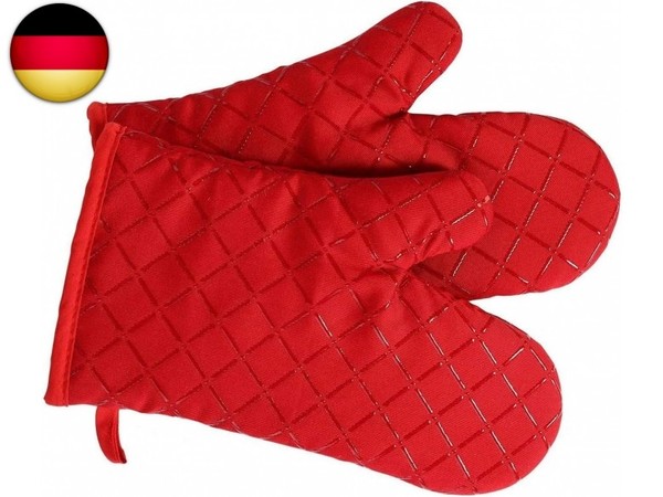 Premium Anti-Rutsch Ofenhandschuhe 1 Paar Bis Zu 240 °C, Silikon Extrem-image