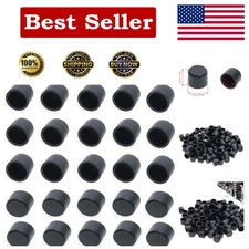 Black RCA Female Connector Dust Cover - 100 Pack for Optimal Protection