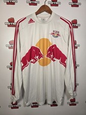 Red Bull Salzburg Mens Medium 2006 - 2007 Home Football Shirt Long Sleeved Retro