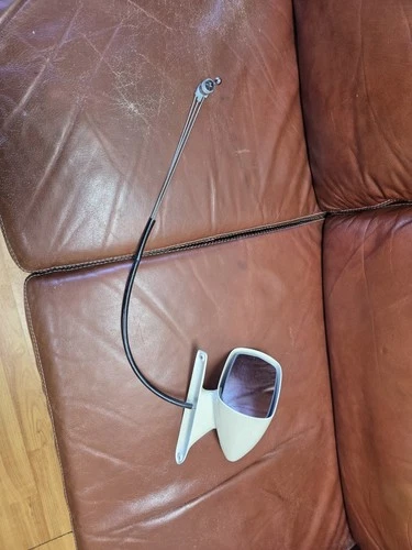 1969 1970  Mustang Mach 1 Outside Remote Mirror LH,Driver's Side/Wimbledon White