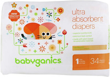- Ultra Absorbent Diapers Stage 1 8-14 Lbs. - 34 Diaper S 