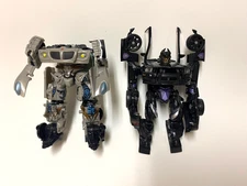Transformers 2007 Movie Deluxe Barricade & Jazz Figures Lot Of 2 Incomplete