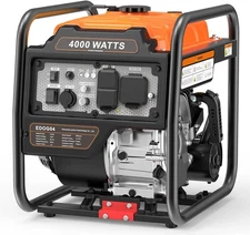 4000-Watt Portable Inverter Generator, Gas Powered Generator for Emergency Home