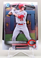 2025 Bowman Chrome Prospects - Sammy Stafura #BCP-100 Reds