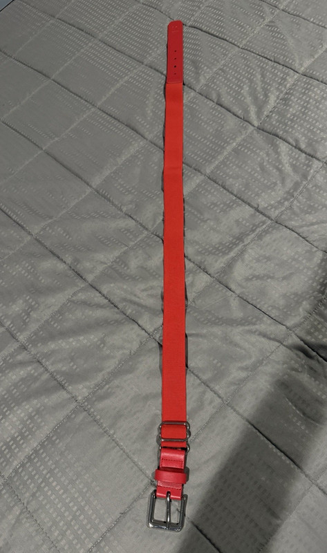 Under Armour Men's Red Adjustable Casual Belt, Metal Buckle, One Size