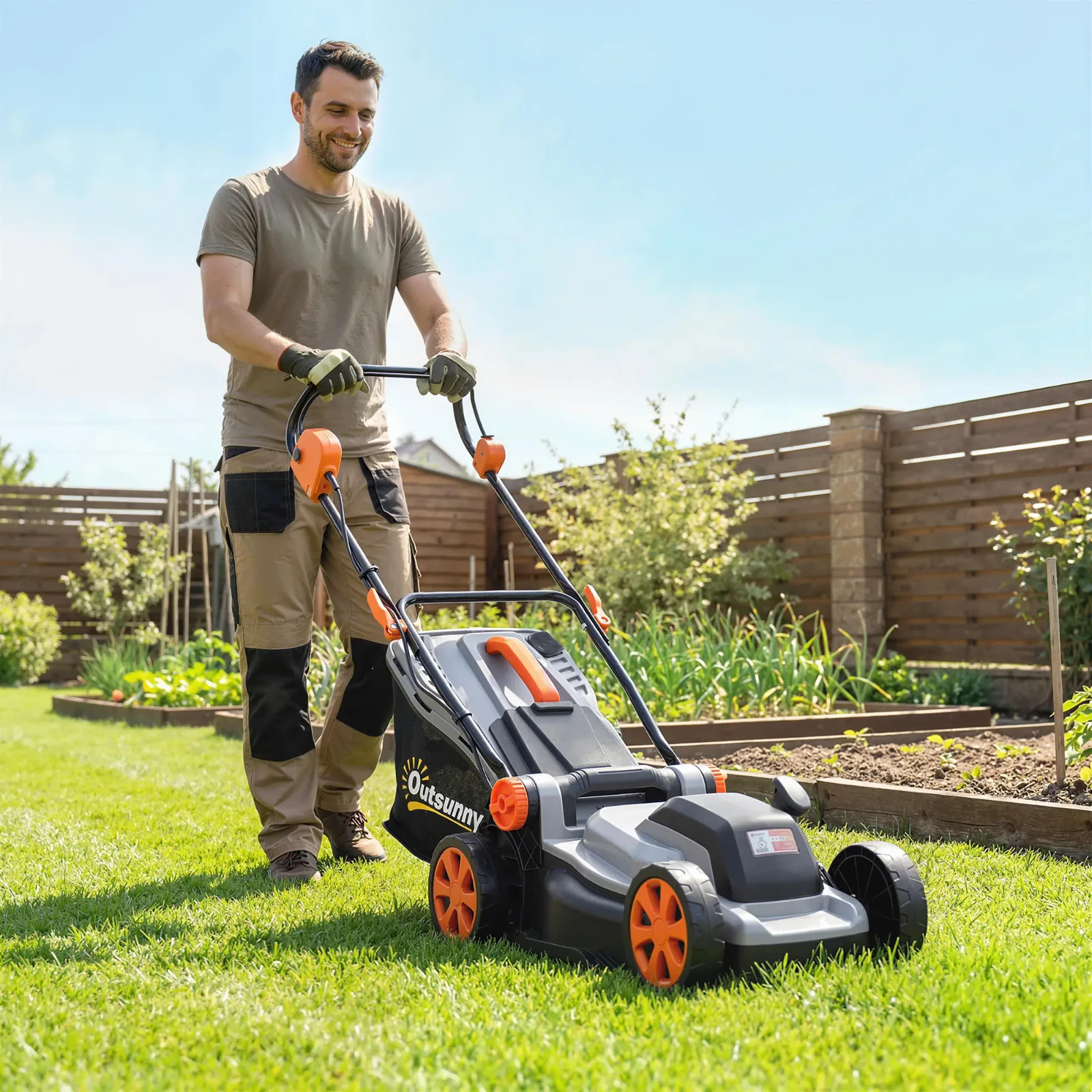 18V Cordless Lawnmower 4Ah Battery Lawn Mower Unit Grass Cutter Machine Compact