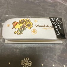 Woodstock Glasses Case with Cloth, Peanuts Snoopy, Cute Design, Used