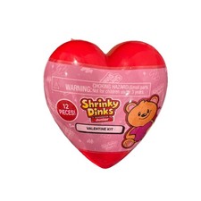 Bear With Heart Shrinky Dinks Junior Valentine Kit For Kids. 12 Pieces. New