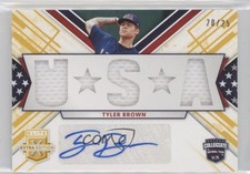 2019 Panini Elite Extra Edition Gold 20/25 Tyler Brown #USMS-TB Auto s3g