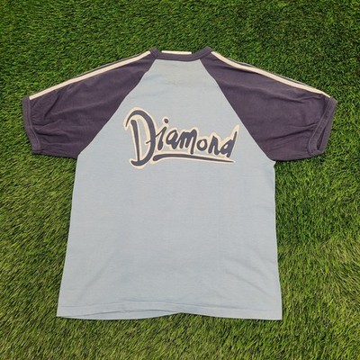 Vintage 1983 Diamond World Tour Shirt Womens XS/S 18x24 Blue