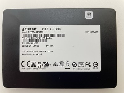 Micron_1100_MTFDDAK2T0TBN  2.5'' SATA Solid State Drive 2048GB/0 hours