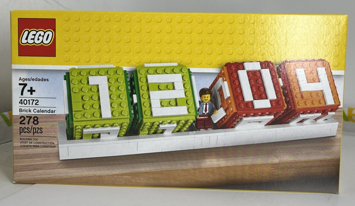 Brick Calendar 40172 and Exclusive Mini-Figure New Sealed LEGO