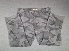 Wrangler Cargo Pants Mens 40x32 Gray Camouflage Camo Utility Pockets Outdoor