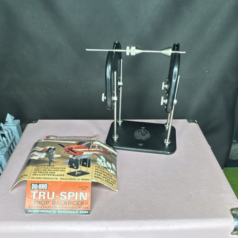 DuBro Tru-Spin Prop Balancer 499 for Airplanes Boats Cars Helicopters Read Des