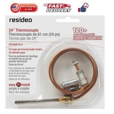 CQ100A1013/U 24-Inch Replacement Thermocouple for Gas Furnaces, Boilers and W...