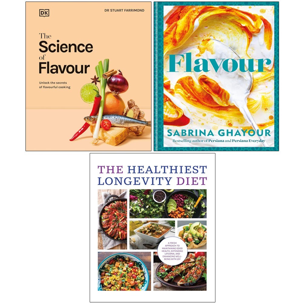 Science of Flavour(HB),Flavour(HB),Healthiest Longevity Diet 3 Books Set