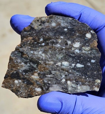Meteorite**Timétrine 001, Lunar Melt Breccia**19.983 gram, Aka THE GALAXY LUNAR!