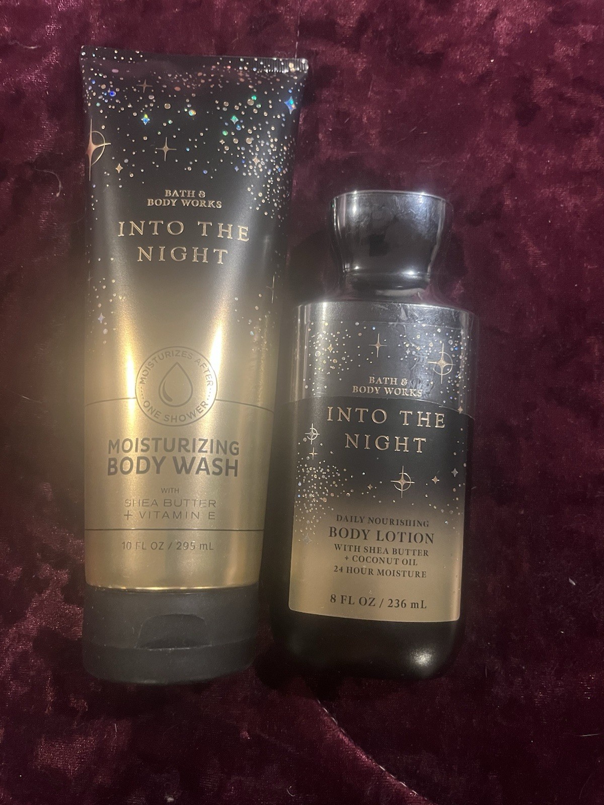 2 Pieces “Bath And Body works into the night Body Lotion And Body Wash”