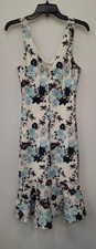 ASOS Women's White/Teal/Mauve Floral Size 4 Dress