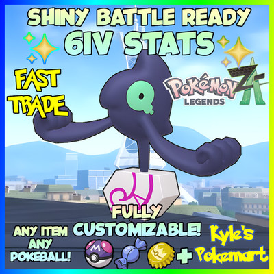6IV Shiny Galarian Yamask Pokemon Legends ZA (Legends Z-A)  Customizable!