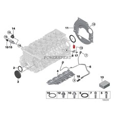 11117587168 VICTOR REINZ Rear Crankshaft Seal OEM for 2014-2016 BMW 428I 435I