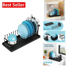 Elegant Small Kitchen Dish Rack with Slip-Resistant Design – Must-Have Organizer