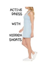 Gap Women's Sporty Active Dress With Hidden Shorts - Size S - Light Blue