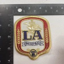 Vtg LA ANHEUSER BUSCH Advertising Patch (Food & Drink Genre) 28WL