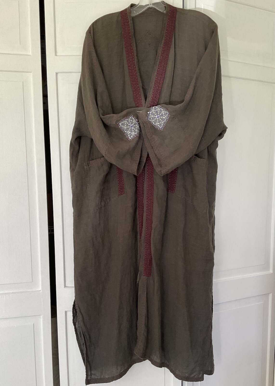 Patchwork Jacket Cardigan Large Women Handmade Qu… - image 8