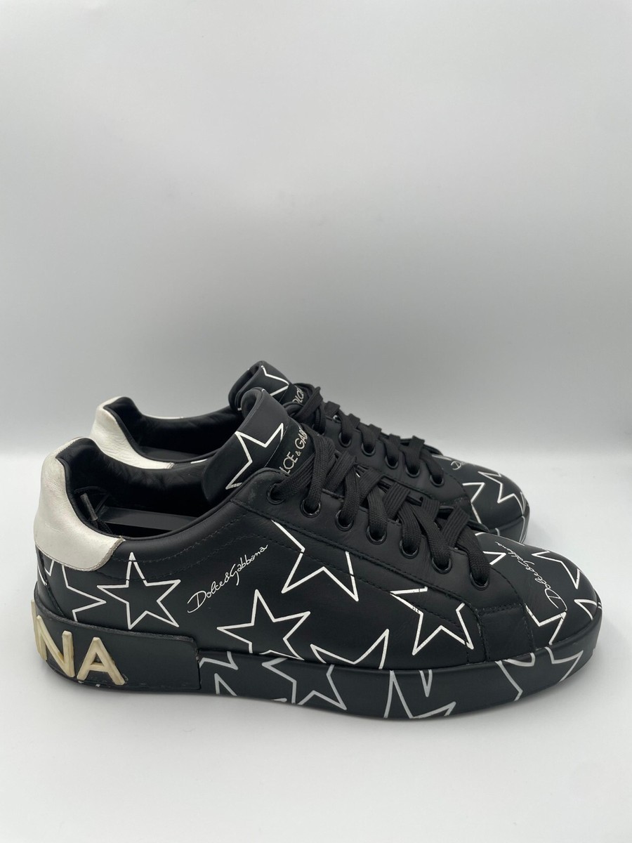 スニーカー Dolce & Gabbana 'Portofino Saint Portofino' sneakers DOLCE & GABBANA Shoes Silver Portofino Calf Leather Sneakers